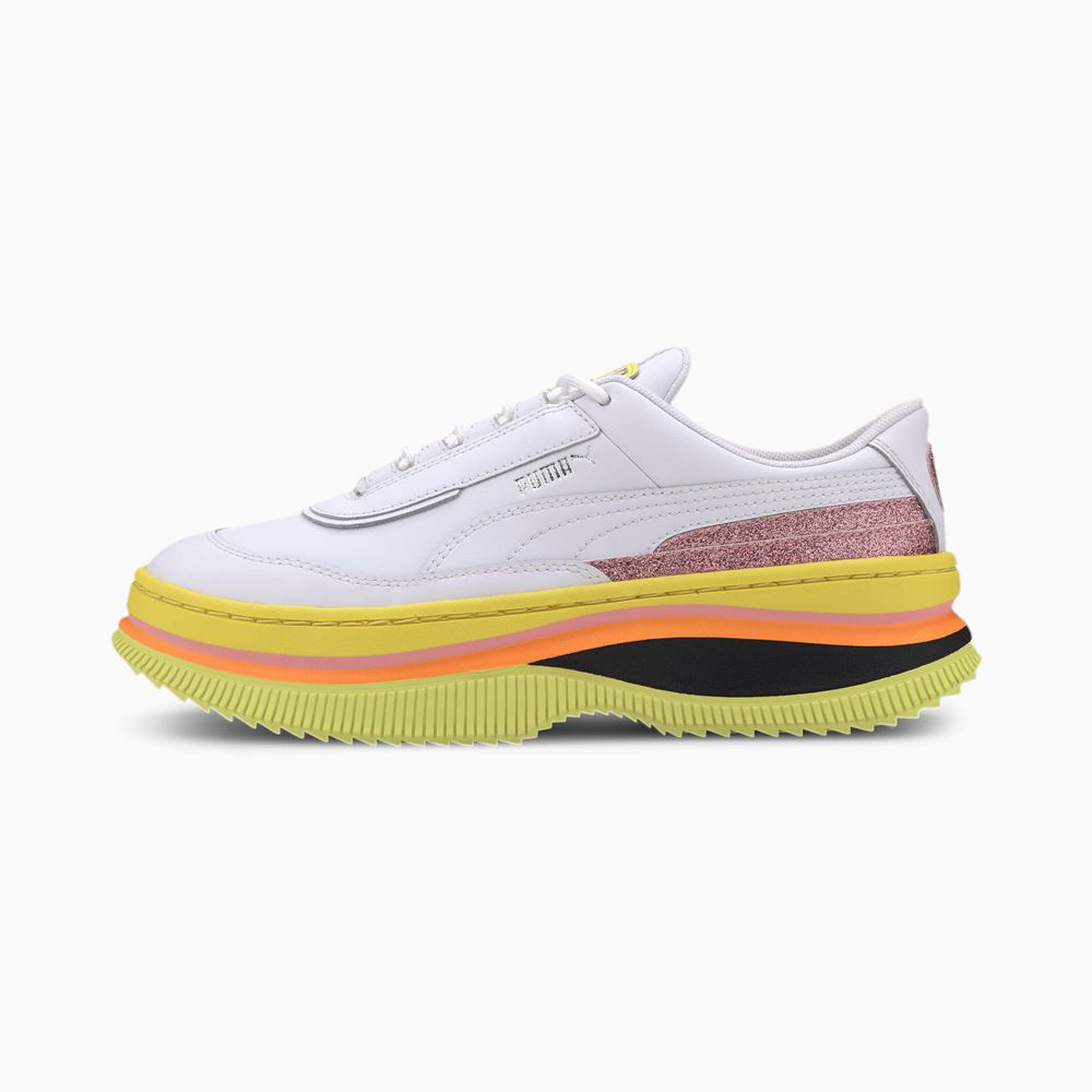 Puma DEVA '90s POP Női Sportcipő - Fehér ( Hungary - HMQUB2348 )